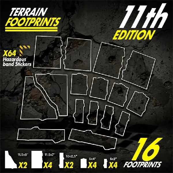 Acrylic Terrain Footprint Compatible 11th Edition