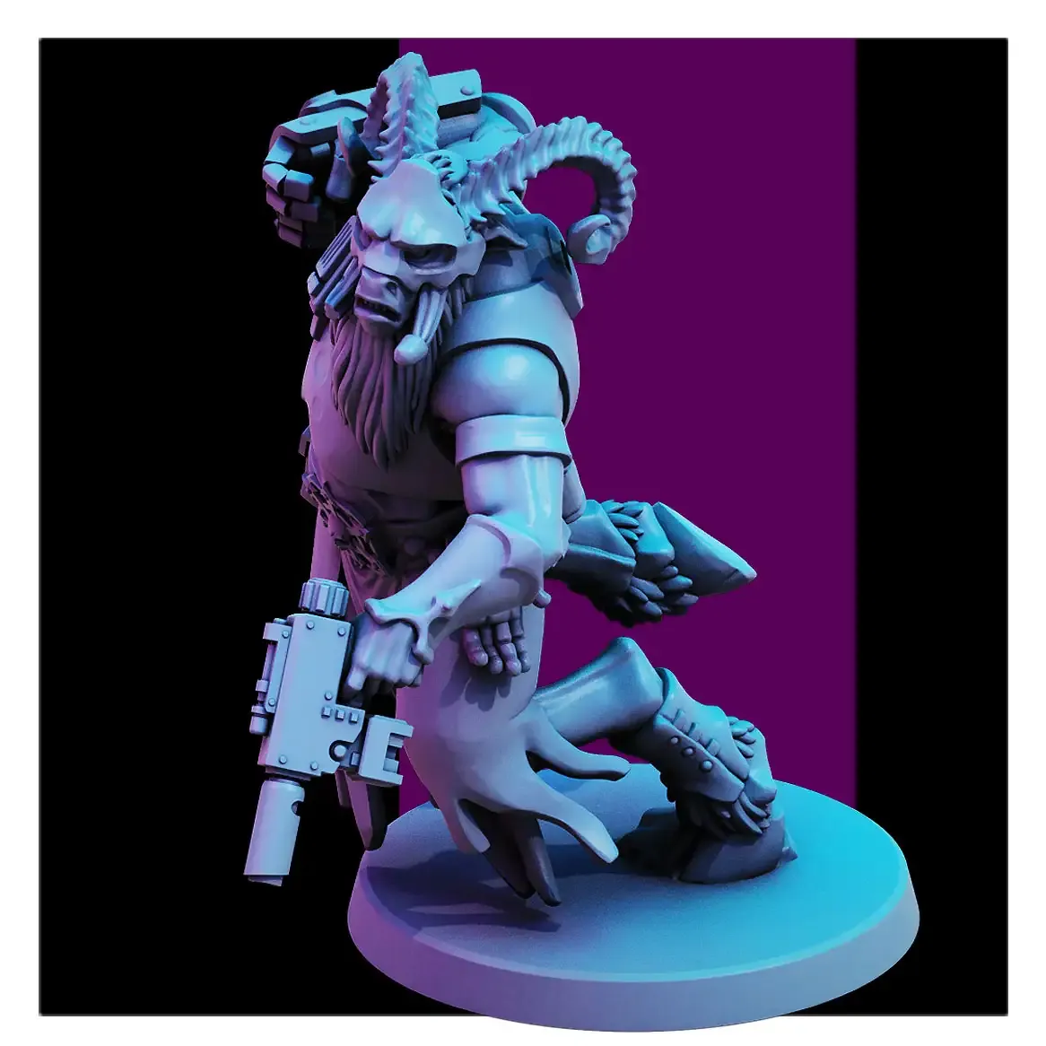 Beastkin Strike Team by Red Pilgrim | 28mm/32mm Resin Miniature for Sci-Fi Tabletop Wargames - Image 5
