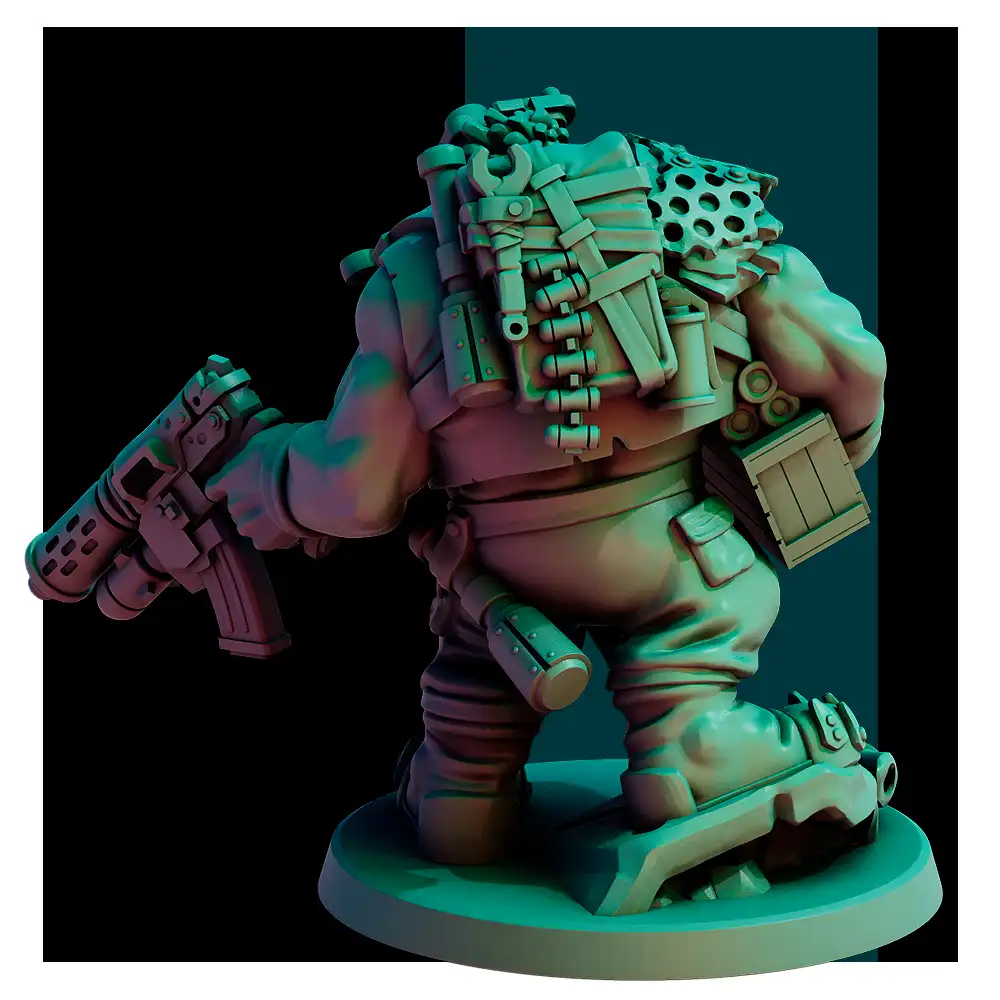 Bridgeburners by Red Pilgrim | 28mm/32mm Resin Miniature for Sci-Fi Tabletop Wargames - Image 7