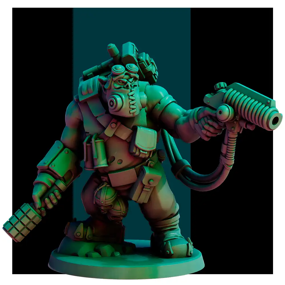 Bridgeburners 2 by Red Pilgrim | 28mm/32mm Resin Miniature for Sci-Fi Tabletop Wargames - Image 11