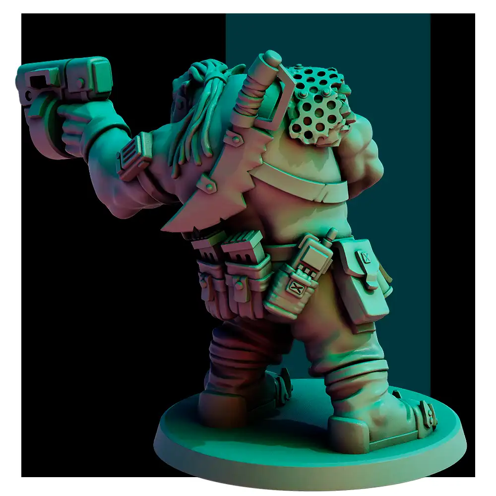 Bridgeburners by Red Pilgrim | 28mm/32mm Resin Miniature for Sci-Fi Tabletop Wargames - Image 4
