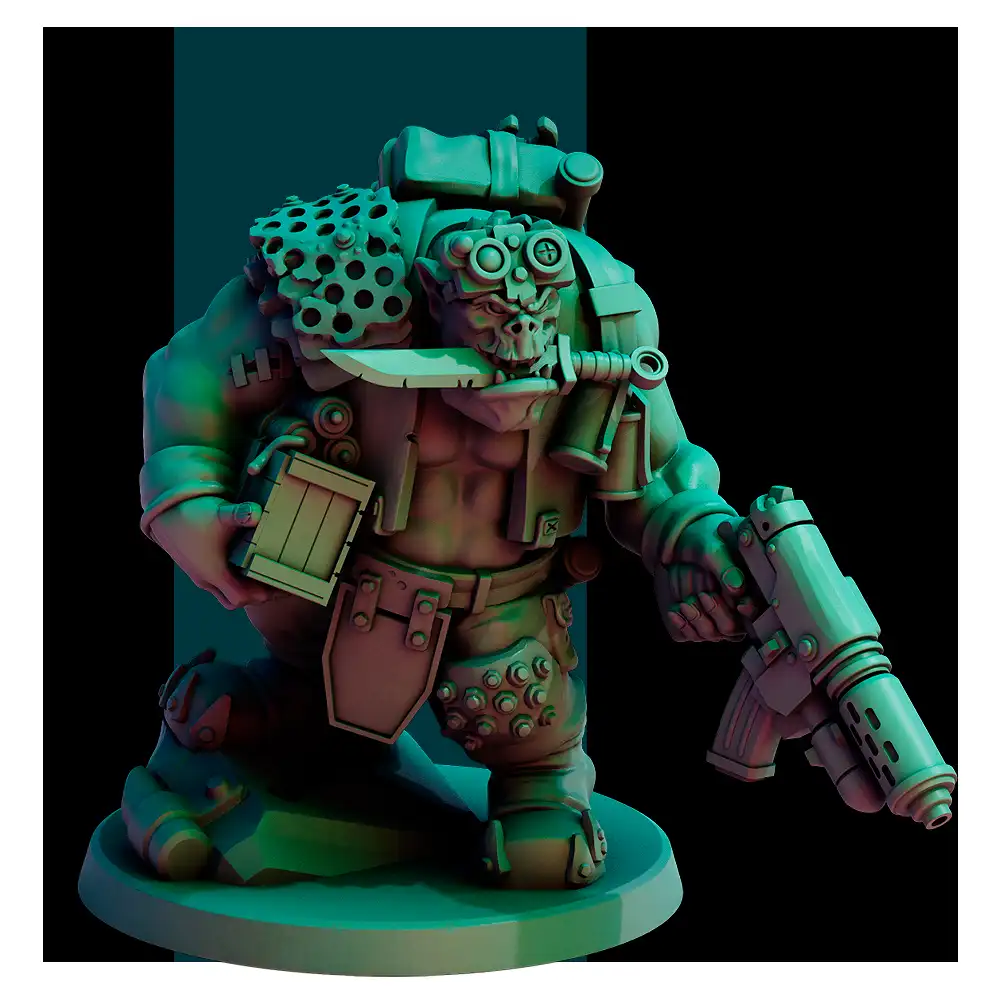 Bridgeburners by Red Pilgrim | 28mm/32mm Resin Miniature for Sci-Fi Tabletop Wargames - Image 2