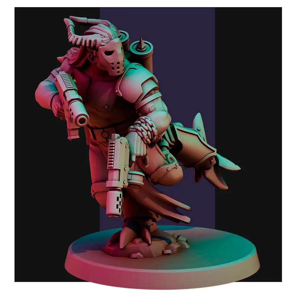 3D print miniatures, proxy miniature, 3D printed miniatures , red pilgim miniatures, chaos proxy miniatures
