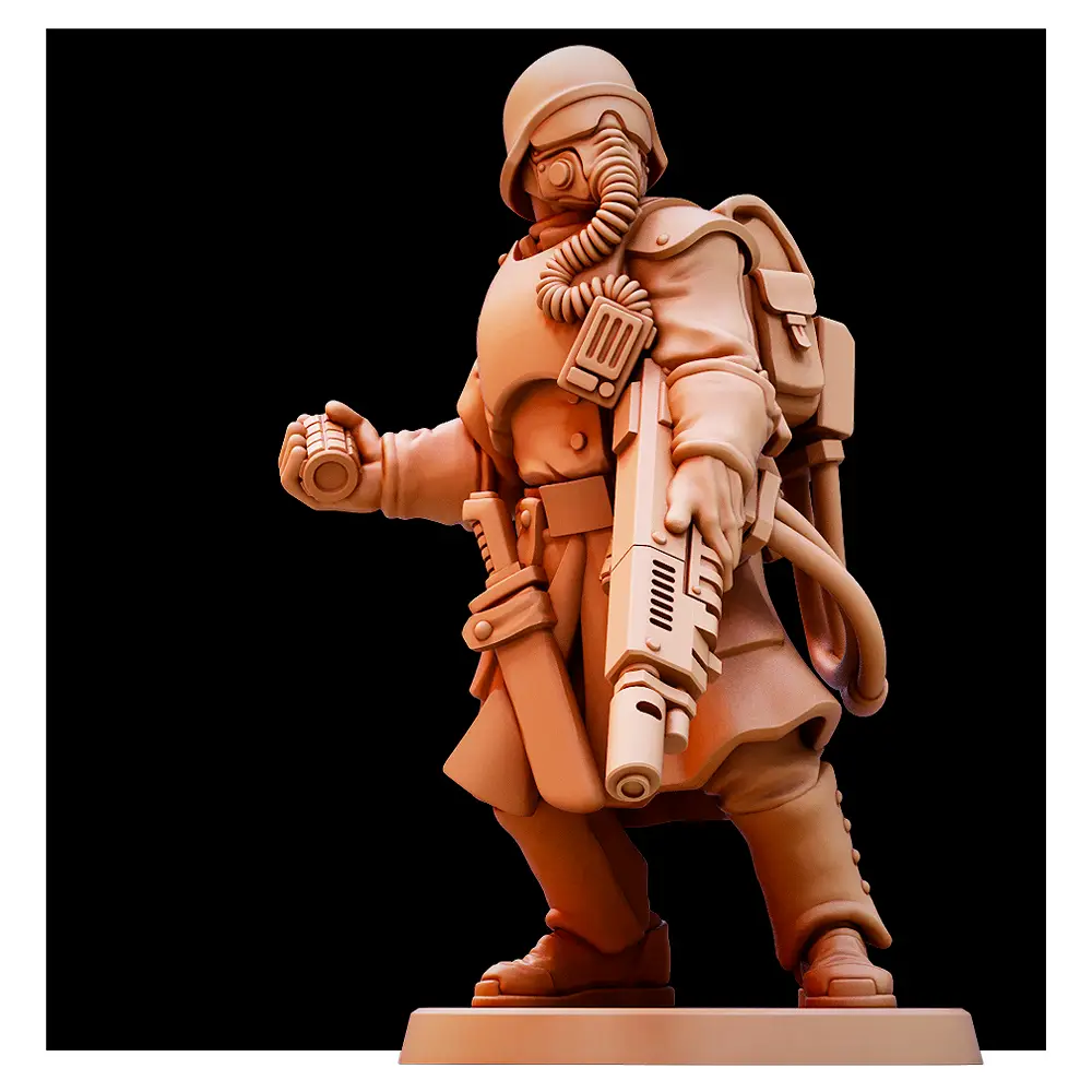 Iron Phalanx Veterans by Red Pilgrim | 3D Print Miniatures | Best Proxy Miniature - Image 10