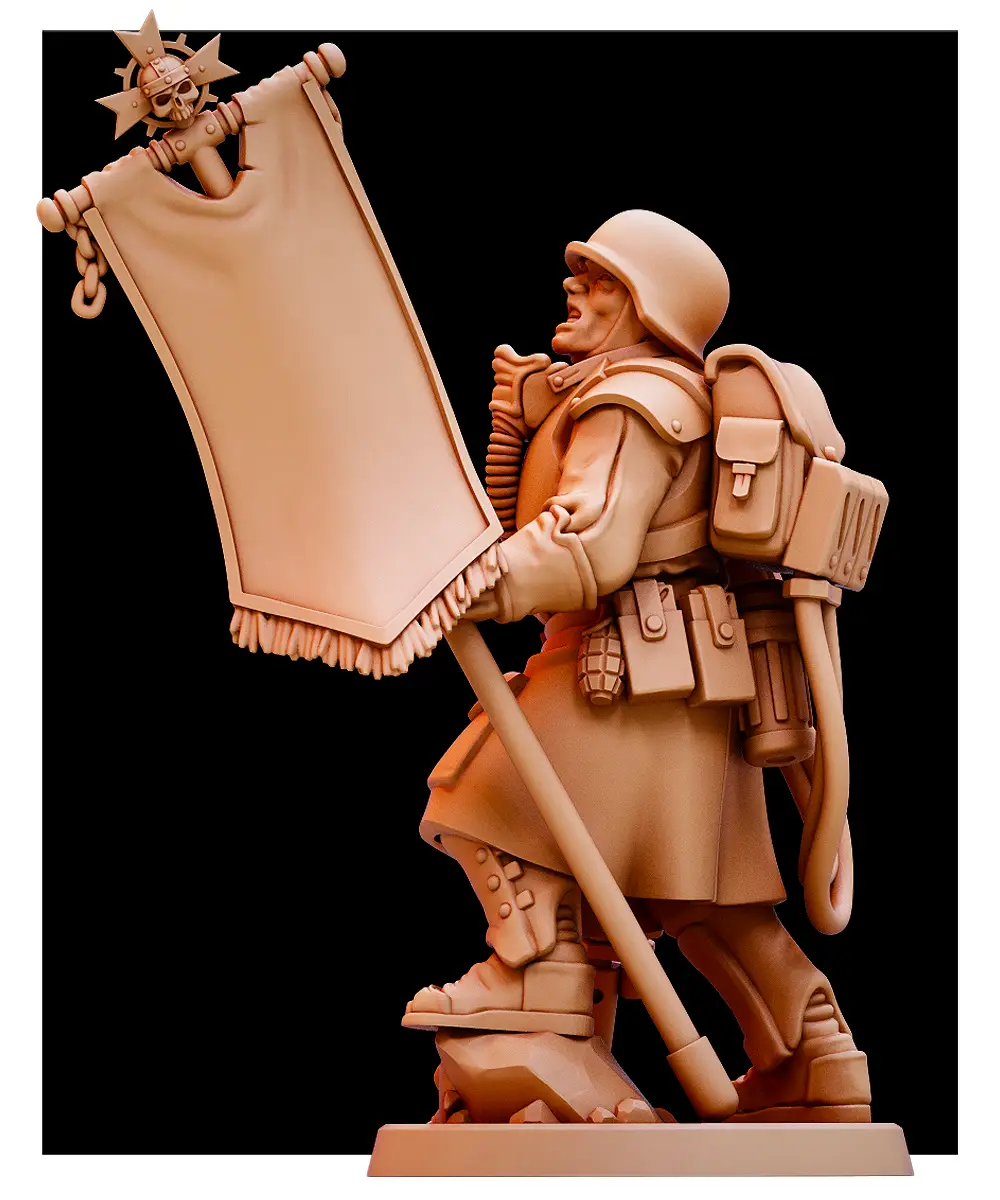 Iron Phalanx Veterans by Red Pilgrim | 3D Print Miniatures | Best Proxy Miniature - Image 4